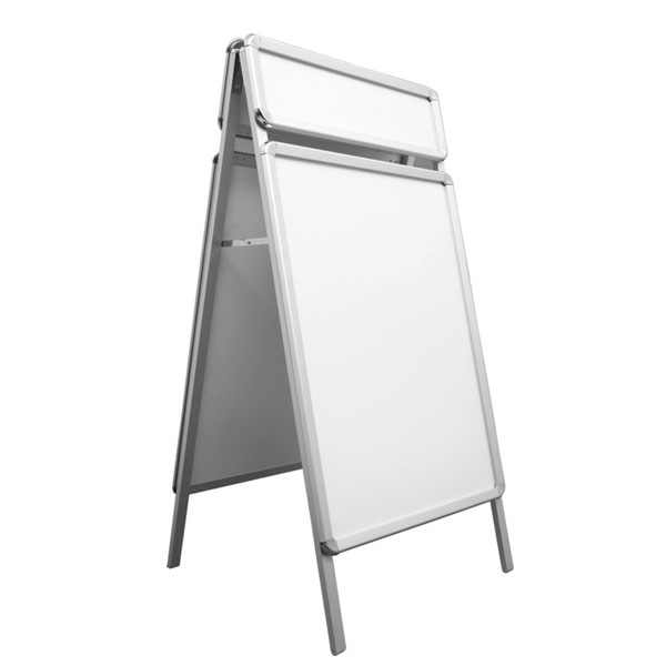 A Shape Poster Stand With Header ALS-B