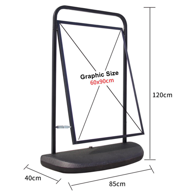 Water Tank Sidewalk Sign Holder Stand ALS-G